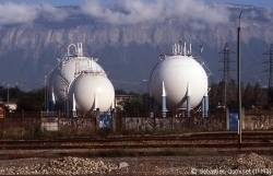 Réduction des risques d'explosion autour de la plate forme de stockage de gaz liquéfiés SOBEGAL de Domène