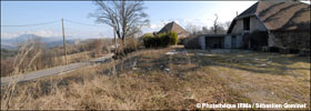 Terrain de la maison acquise par l'Etat dans le cadre de la loi Barnier  Monestier-du-Percy aprs sa dmolition