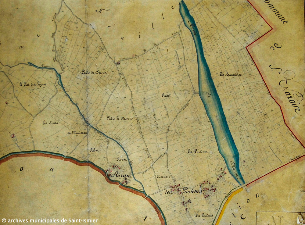 Cadastre Napolonien de 1854 des archives municipales de Saint-Ismier