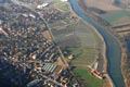 Vue arienne de la valle de l'Isre en amont de Grenoble