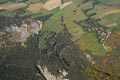 Vue arienne de la combe du Mas et du glissement de terrain de l'Harmalire