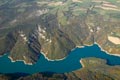 Vue arienne de la combe du Mas et du glissement de terrain de l'Harmalire