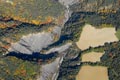 Vue arienne des gorges du torrent de l'Ebron