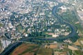 Vue aérienne du campus de Grenoble (Saint Martin d'Hères)