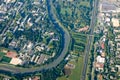 Vue arienne du campus de Grenoble (Saint Martin d'Hres)