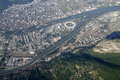 Vue arienne de Grenoble