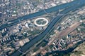Vue arienne de Grenoble