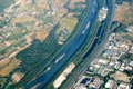 Vue aérienne de l'Isère