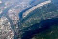 Vue arienne de Grenoble