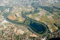 Vue arienne de la boucle de Gires