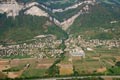 Vue arienne de la valle de l'Isre en amont de Grenoble