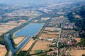 Vue arienne du barrage du Cheylas