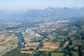 Vue arienne de l'Isre - Haut Grsivaudan