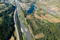 Vue arienne de l'Isre en Combe de Savoie