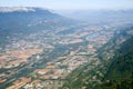 Vue arienne du barrage du Cheylas