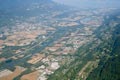 Vue arienne du barrage du Cheylas