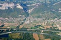 Vue arienne de l'Isre - Haut Grsivaudan