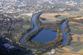 Vue arienne de l'Isre - boucle de Gires