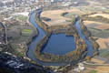 Vue arienne de l'Isre - boucle de Gires