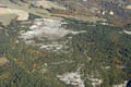 Vue arienne du glissement de terrain de l'Harmalire