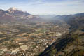 Vue arienne de la valle de l'Isre