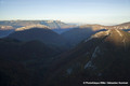 Le massif de la Chartreuse au petit matin, le Nron  gauche, l'Ecoutoux  droite