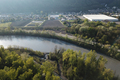 Vue arienne de l'Isre dans le secteur de Pr Pichat  Crolles