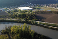 Vue arienne de l'Isre entre Crolles et Froges