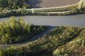 Vue arienne de l'Isre dans le secteur de Pr Pichat  Crolles