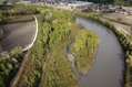 Vue arienne de l'Isre dans le secteur de Pr Pichat  Crolles