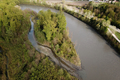 Vue arienne de l'Isre dans le secteur de Pr Pichat  Crolles