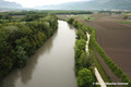 Vue arienne de l'Isre entre la boucle de la Taillat et la courbe de Grangeage  Meylan