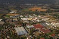 Vue arienne de la zone industrielle de Domne