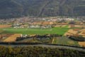 Vue arienne de la commune du Versoud et de son arodrome