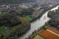 Vue arienne de l'Isre sur la commune de Villard Bonnot