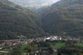 Vue arienne du torrent du Vorz sur la commune de Villard Bonnot