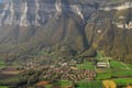 Vue arienne du hameau de Montfort