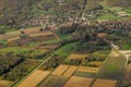 Vue arienne du hameau de Montfort