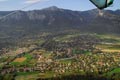 Vue arienne du torrent du Manival