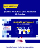 Chaque anne, la Journe Nationale de la Rsilience (#JNR) invite chacun de nous  mieux connatre les risques qui nous entourent,  adopter les bons rflexes et  renforcer la solidarit sur nos territoires.
- Identifier les risques majeurs prs de chez soi
- Savoir comment ragir face  un vnement grave
-Protger ses proches grce aux bons gestes et  la comprhension des dispositifs dalerte

En 2024, plus de 10 000 actions ont eu lieu sur tout le territoire : ateliers pratiques, exercices dvacuation, balades pdagogiques, confrences, rencontres avec les acteurs de la scurit civile autant doccasions dapprendre  mieux ragir, ensemble.
 
 lInstitut des Risques Majeurs, nous sommes pleinement engags dans cette dmarche : la JNR, bien sr, mais aussi tout au long de lanne  travers nos nombreuses actions et le Rsilience Tour , qui se tiendra du 1er octobre au 6 dcembre 2025.
 
Comme le rappellent
Serge Taboulot, Prsident de lIRMa
 Cette JNR, cest loccasion de se souvenir des catastrophes qui ont marqu notre territoire, pour se poser la bonne question : et si a se reproduisait ? 
 
 et gilles piroux, 1er Vice-Prsident de lIRMa
 Imaginer l'imprvu et se prparer  ce qu'on n'a pas imagin: c'est l'enjeu de la rsilience, pour anticiper, grer et se relever de la crise. 
 
 Pour Franois Giannoccaro, Directeur de lIRMa
 La Journe nationale de la rsilience rappelle que chacun a un rle  jouer : comprendre les risques, se prparer, et contribuer, dans sa famille, avec ses proches, au travail, sur sa commune ou sur son bassin de vie,  la solidarit du territoire. 
 
Et pour reprendre les mots de Benjamin Franklin ( parce quon aime bien sa citation !) :
 Tu me dis, j'oublie. Tu m'enseignes, je me souviens. Tu m'impliques, j'apprends. 


 Un citoyen capable dagir, mobilis et engag : cest le cur de la rsilience collective.

 Ensemble, faisons vivre la culture du risque au quotidien.

