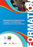 Dans le cadre de la stratgie zonale de prvention des risques dinondation, la Mission Interrgionale  Inondation Arc Mditerranen  (MIIAM) propose un parcours de formation relatif aux risques dinondation et  leur gestion. Sil a t conu principalement  destination dlus et de reprsentants de collectivits, dautres entits (services de ltat, gestionnaires dtablissements recevant du public - ERP) peuvent tre intresses par certains modules et en bnficier sils le souhaitent. Lobjectif de la conception de ce parcours propos sur 2021 est de mettre en synergie plusieurs organismes experts du domaine afin de concevoir, au-del de leurs catalogues de formation respectifs, un parcours de formation commun et cohrent dployable sur larc mditerranen. tabli en partenariat avec lIRMa, et en collaboration avec le CEPRI, le Cyprs et le Cerema, ce premier parcours de formation repose sur des modules de formation connus et identifis, indpendants mais complmentaires, qui peuvent tre slectionns  la carte par les territoires demandeurs en fonction de leurs besoins.<br />
Cette premire version du parcours de formation pour 2021 est prsente dans la plaquette ci-dessous. Elle est compose de quatorze modules et porte sur les thmatiques suivantes :<br />
- Sensibilisation,<br />
- Connaissance pratique,<br />
- Amnagement et dveloppement durable des territoires,<br />
- Culture du risque,<br />
- Planification et gestion de situations de crise,<br />
- Gestion administrative.