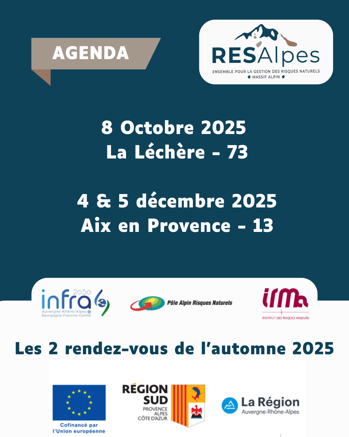 CAP ALP : 2 RDV de l'automne 2025 ! A Noter