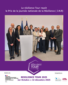 � l�occasion de la c�r�monie de remise des prix de la Journ�e Nationale de la R�silience (JNR) 2025, organis�e au Minist�re de l'Int�rieur, le R�silience Tour a �t� r�compens� ce vendredi 19 d�cembre pour son engagement et son action en faveur de la culture du risque.

Cette nouvelle distinction, remise par Laurent Nu�ez, Ministre de l'Int�rieur, en pr�sence de Mathieu Lef�vre, Ministre d�l�gu� charg� de la transition �cologique salue une d�marche collective et mobilisatrice port�e par de nombreux partenaires et acteurs de la pr�vention des risques et de la pr�paration aux crises.

La Journ�e Nationale de la R�silience a compt� plus de 15 000 actions r�parties sur l'ensemble du territoire en 2025. Une d�marche initi�e depuis 2022 � laquelle le R�silience Tour contribue chaque ann�e.

▶️ Bilan de cette 4e �dition du R�silience Tour organis�e du 1er octobre au 12 d�cembre 2025 :

▪ 10 �tapes dans 12 d�partements
▪ Une centaine d�actions men�es sur le terrain
▪ Plus de 200 partenaires locaux mobilis�s
▪ Plus de 9 000 participants sensibilis�s

�lus, agents territoriaux, scolaires, �tudiants, associations, citoyens, entreprises, acteurs de la s�curit� civile : cette ann�e d�montre une fois de plus que la r�silience se construit collectivement, par l�information, l�exp�rimentation et l�engagement de terrain.

Un grand merci � l�ensemble des personnes mobilis�es sur leurs territoires pour cette 4e �dition en Loire, Pas-de-Calais, Gers, Ille-et-Vilaine, Moselle, Nord, Guadeloupe, Guyane, Charente, Charente-Maritime, Oise et Is�re.

Merci �galement aux 11 partenaires nationaux du R�silience Tour 2025 pour leur appui pr�cieux :
AITF National - Le r�seau unique des Ing�nieur.e.s et des Ing�nieur.e.s en Chef Territoriaux � AMARIS � ANCCLI (F�d�ration nationale des CLI) � Association Pr�vention MAIF � F�d�ration nationale de la Protection Civile fran�aise � Icsi - Institut pour une culture de s�curit� industrielle � Institut Fran�ais des Formateurs Risques Majeurs et protection de l'Environnement � Mairie 2000 � M�t�o-France � Association RESILIANCES � Smacl Assurances

Ensemble face aux risques majeurs !

Une d�marche port�e par l�Association fran�aise pour la pr�vention des catastrophes naturelles et technologiques (AFPCNT) et l�Institut des Risques Majeurs (IRMa), avec le soutien du Minist�res Ecologie, Territoire, Transports, Ville et Logement.