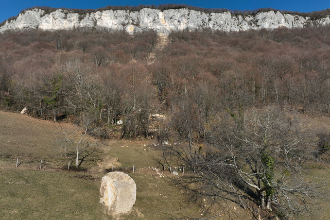 Eboulement au hameau des Granges  Brison-Saint-Innocent (Savoie)