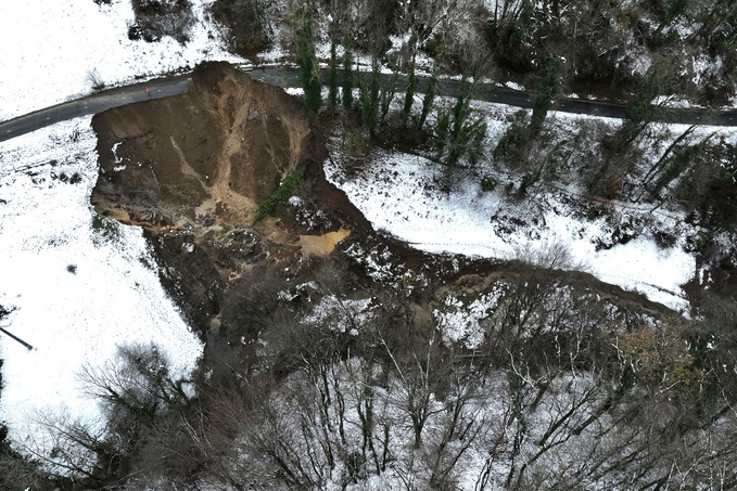 Glissement de terrain  Gerbaix