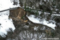 Glissement de terrain sur la RD 35  Gerbaix (Savoie)