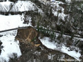 Glissement de terrain sur la RD 35  Gerbaix (Savoie)