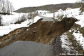 Glissement de terrain sur la RD 35  Gerbaix (Savoie)