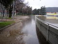 Crue du Garon et du Mornantet  Givors le 2 dcembre 2003 - inondation du stade