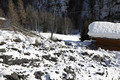 Glissement de terrain  La Giettaz au hameau La Juste